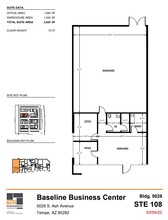 5024 S Ash Ave, Tempe, AZ en alquiler Plano de la planta- Imagen 1 de 1