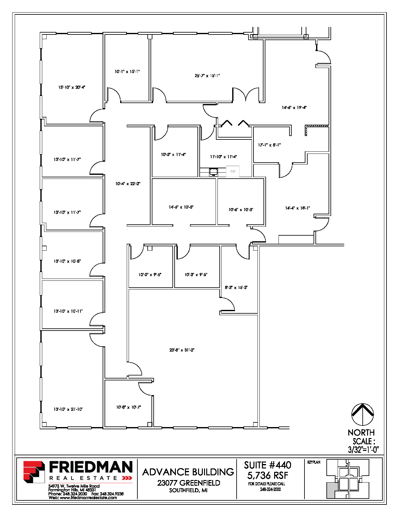 23077 Greenfield Rd, Southfield, MI en alquiler Plano de la planta- Imagen 1 de 1