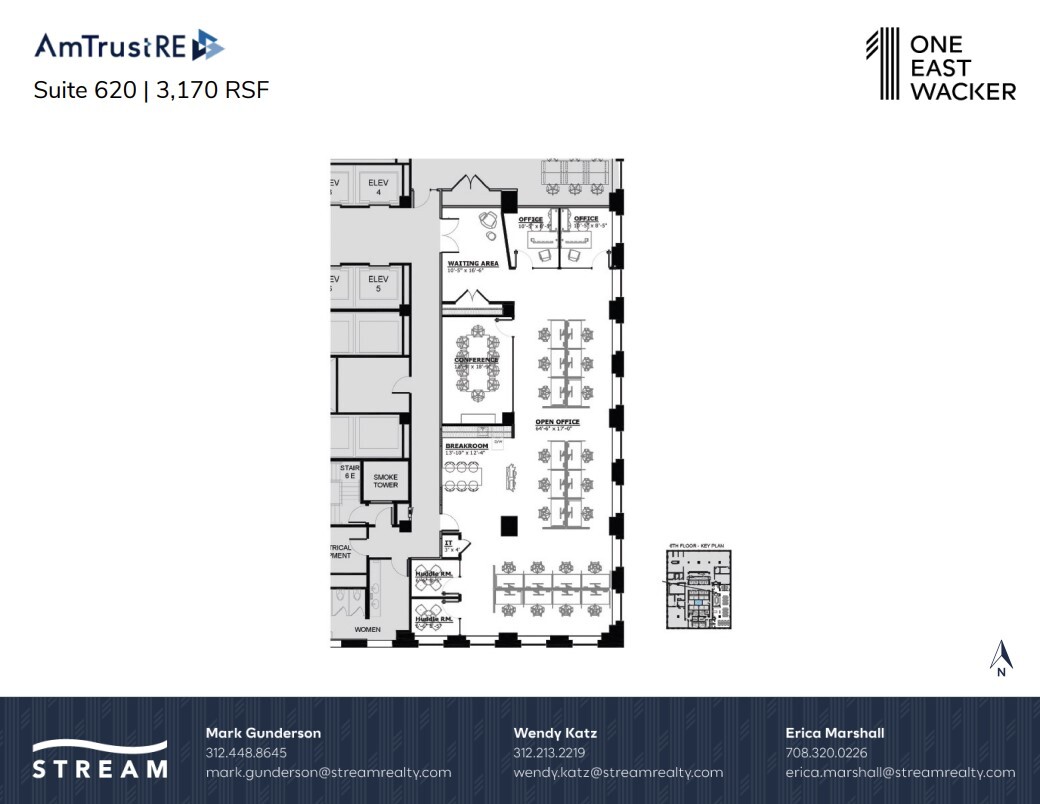 1 E Wacker Dr, Chicago, IL en alquiler Plano de la planta- Imagen 1 de 1