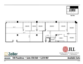 100 Peachtree St NW, Atlanta, GA en alquiler Plano de la planta- Imagen 1 de 1