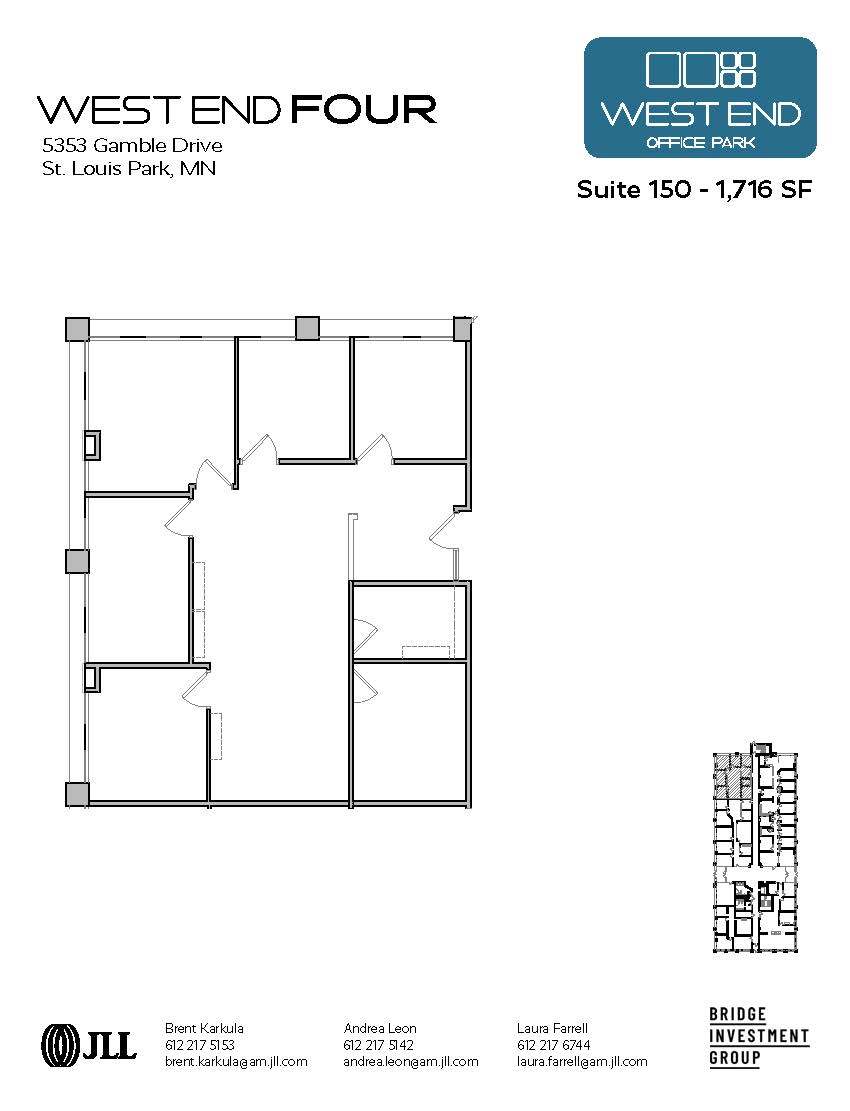 1665 Utica Ave S, Saint Louis Park, MN en alquiler Plano de la planta- Imagen 1 de 1