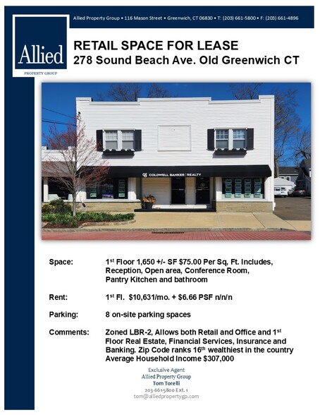 272-278 Sound Beach Ave, Old Greenwich, CT en alquiler - Foto del edificio - Imagen 1 de 7