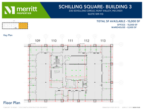 215 Schilling Cir, Hunt Valley, MD en alquiler Plano de la planta- Imagen 1 de 1