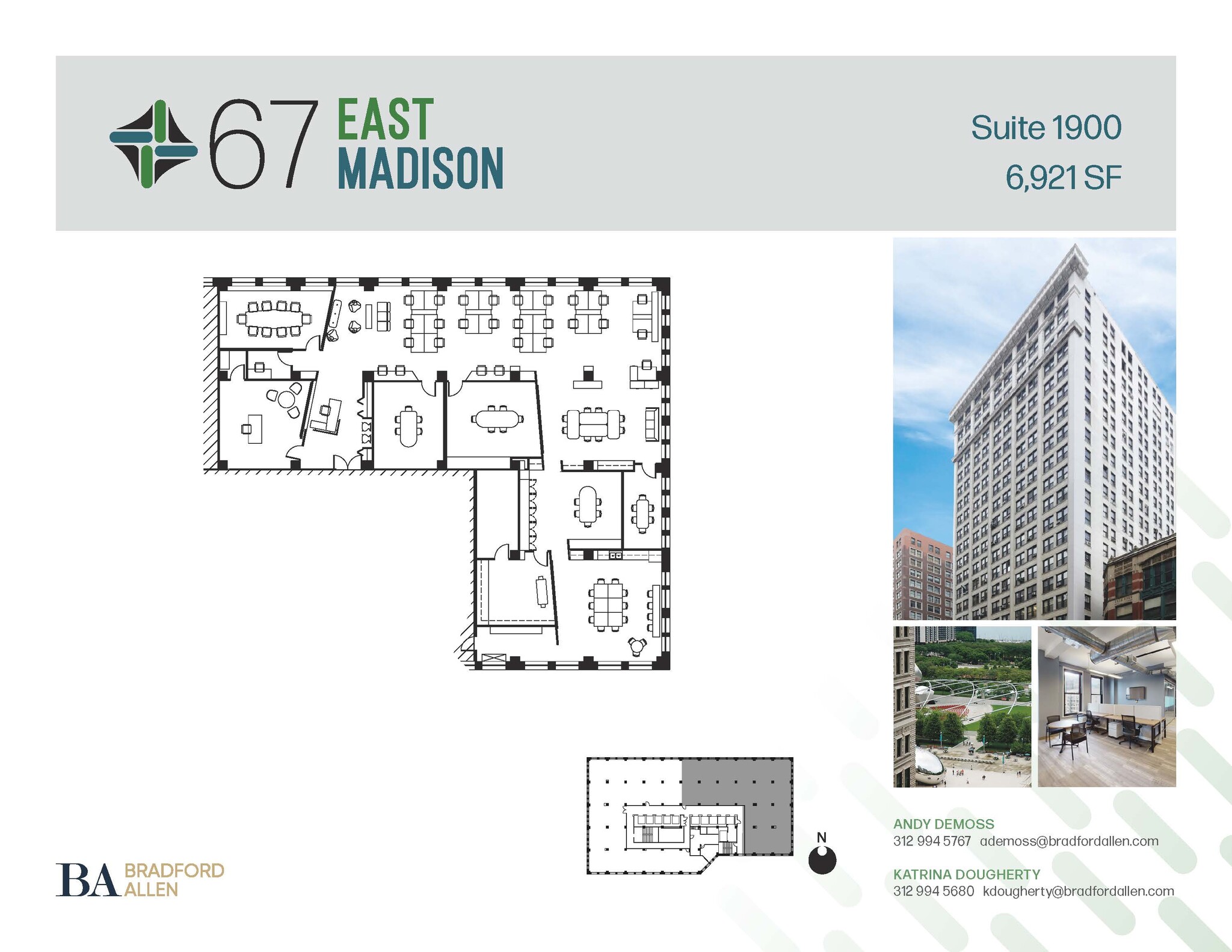 67 E Madison St, Chicago, IL en alquiler Plano de la planta- Imagen 1 de 4