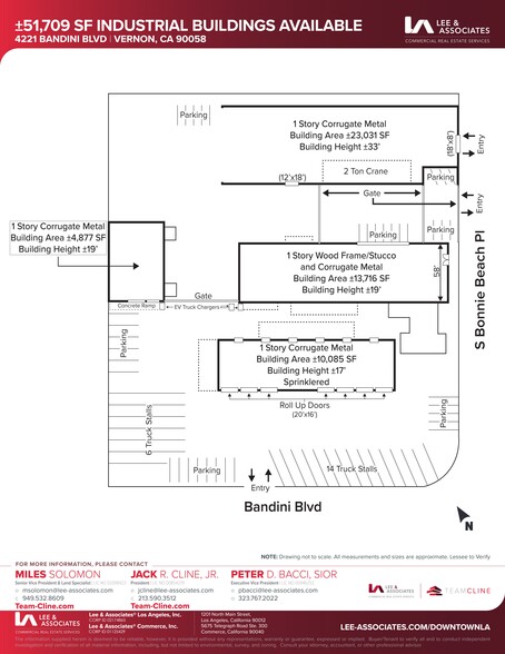 4221 Bandini Blvd, Vernon, CA en alquiler - Plano del sitio - Imagen 3 de 3