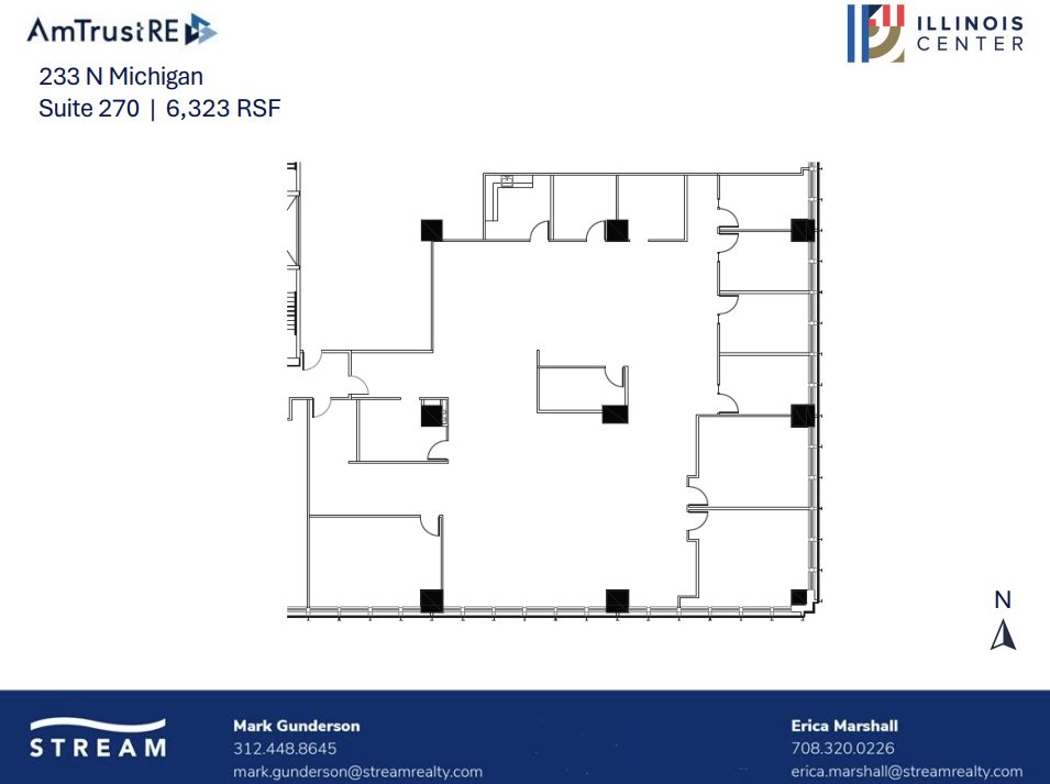 233 N Michigan Ave, Chicago, IL en alquiler Plano de la planta- Imagen 1 de 1