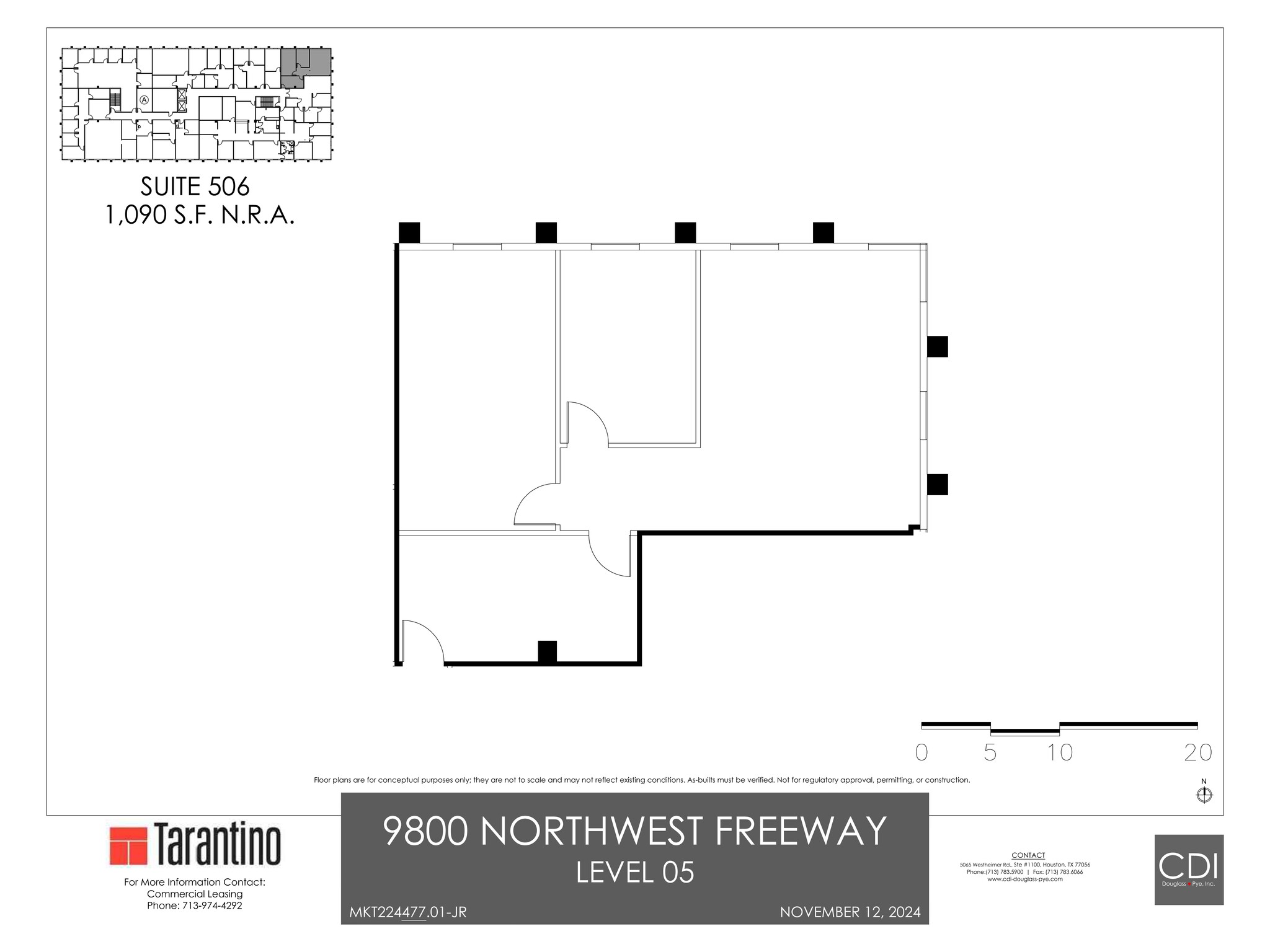 9800 Northwest Fwy, Houston, TX en alquiler Plano del sitio- Imagen 1 de 1