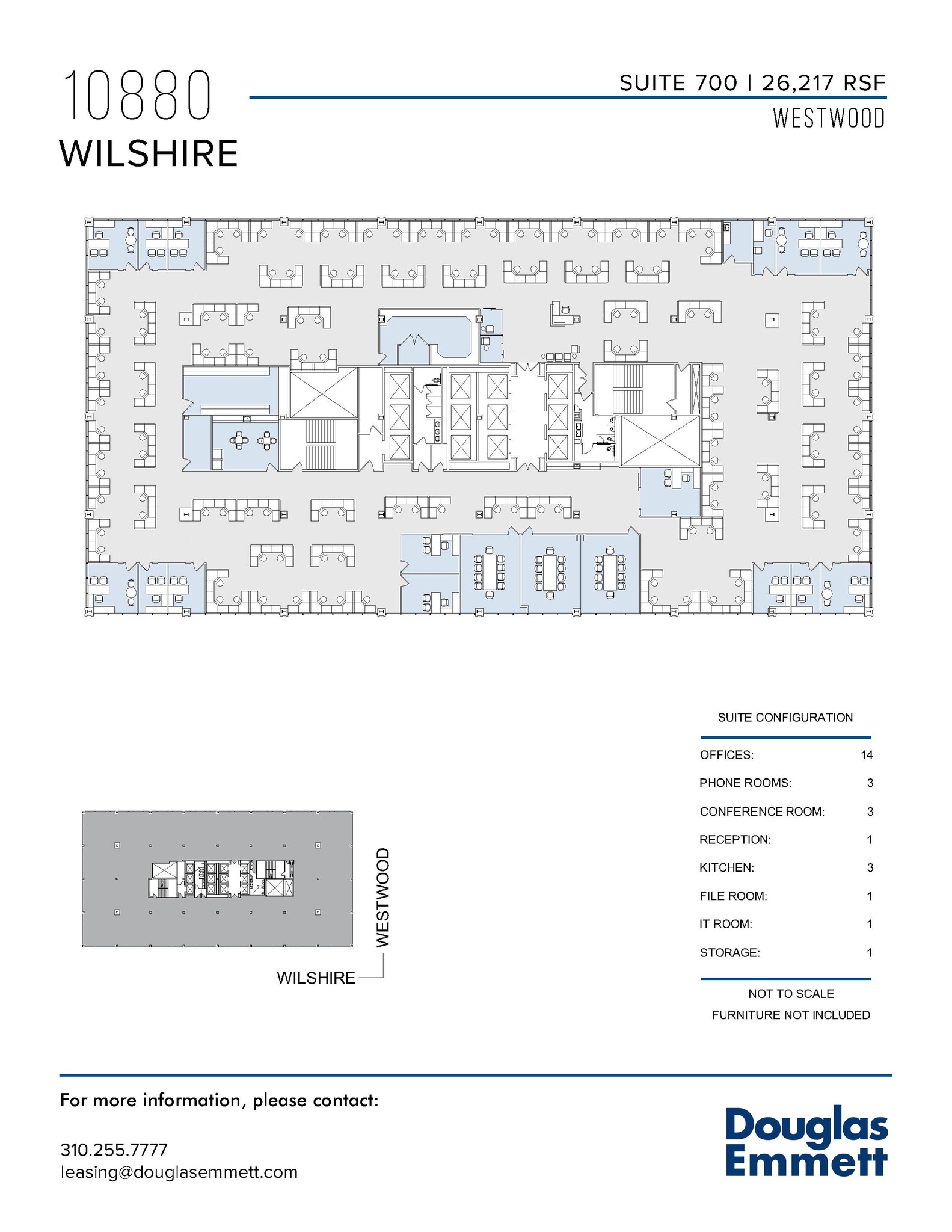 10880 Wilshire Blvd, Los Angeles, CA en alquiler Plano de la planta- Imagen 1 de 1