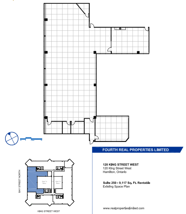 100, 110, and 120 King St W, Hamilton, ON en alquiler Plano de la planta- Imagen 1 de 1