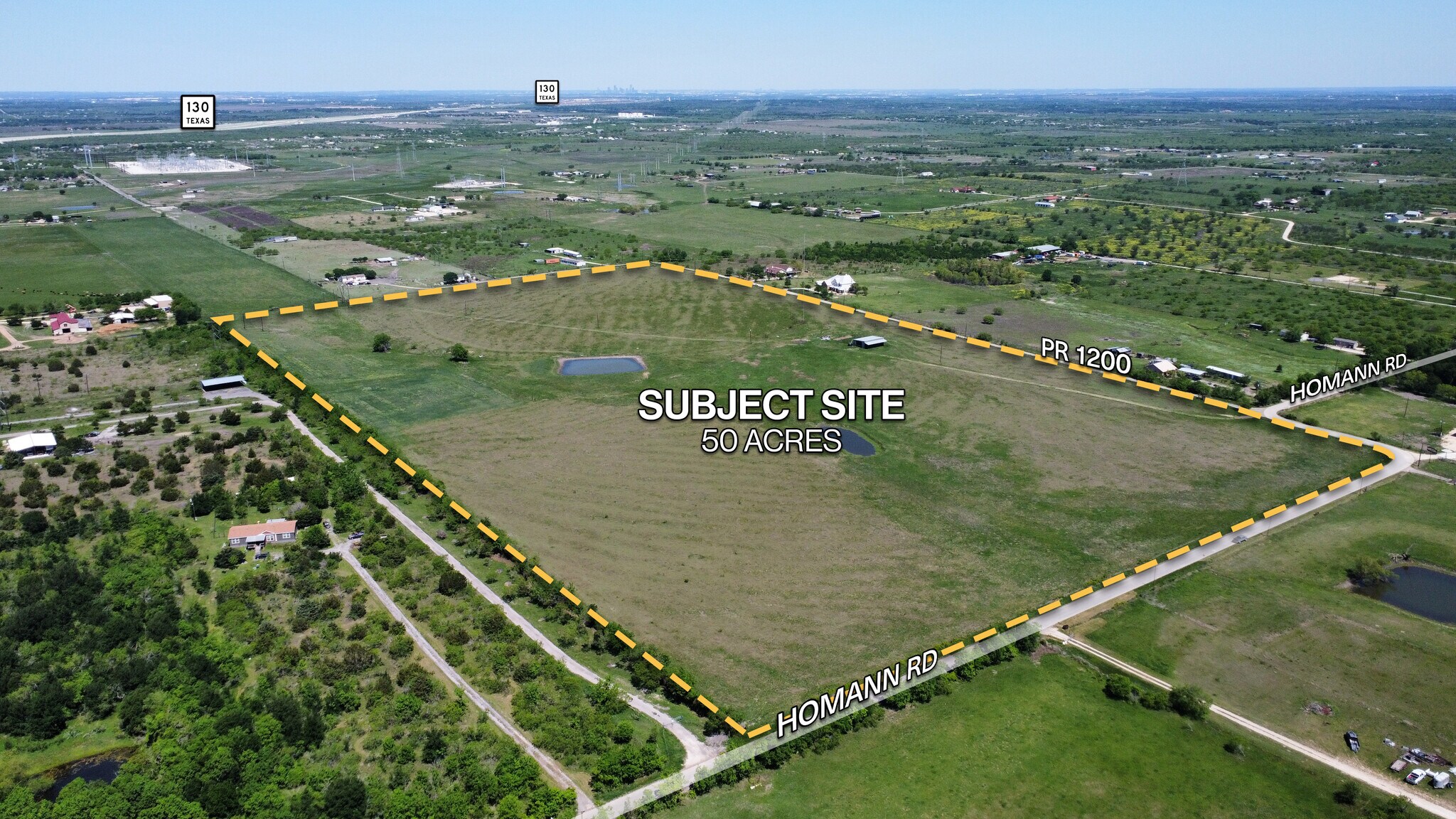 705 Homann rd, Lockhart, TX en venta Vista aérea- Imagen 1 de 5