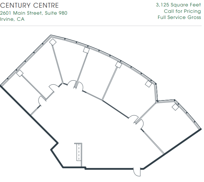 2601-2603 Main St, Irvine, CA en alquiler Plano de la planta- Imagen 1 de 1