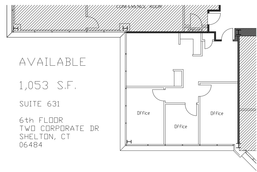 2 Corporate Dr, Shelton, CT en alquiler Plano de la planta- Imagen 1 de 1