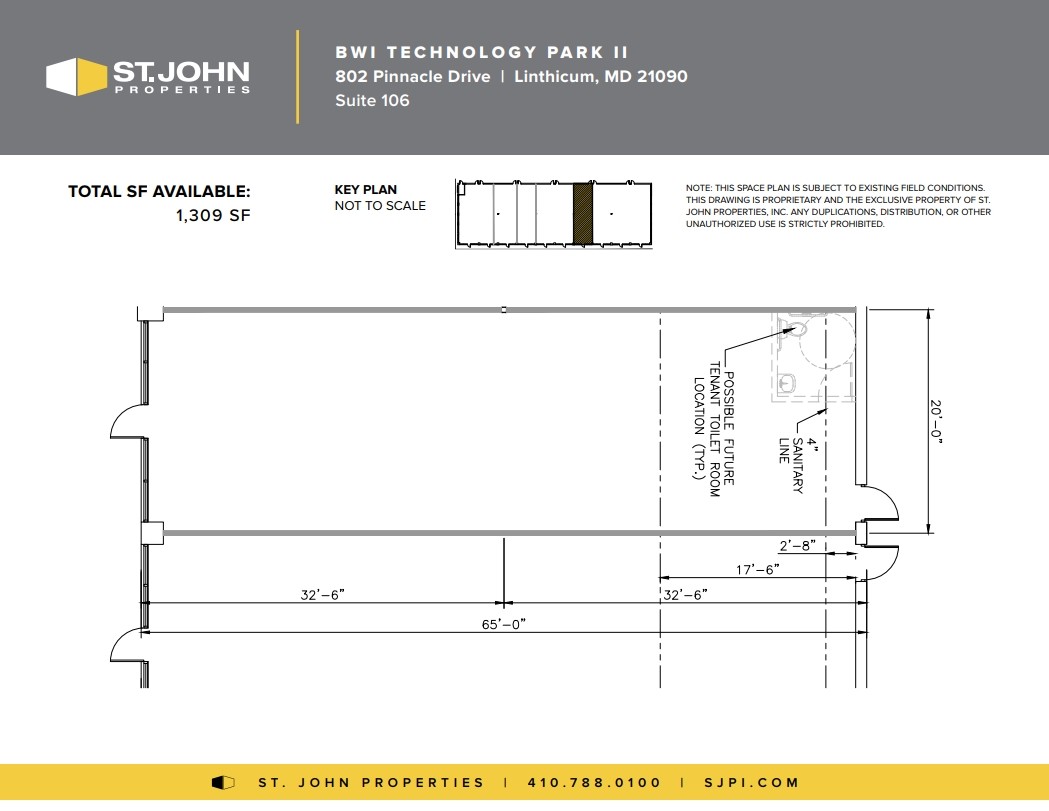 806 Pinnacle Dr, Linthicum Heights, MD en alquiler Plano de la planta- Imagen 1 de 1