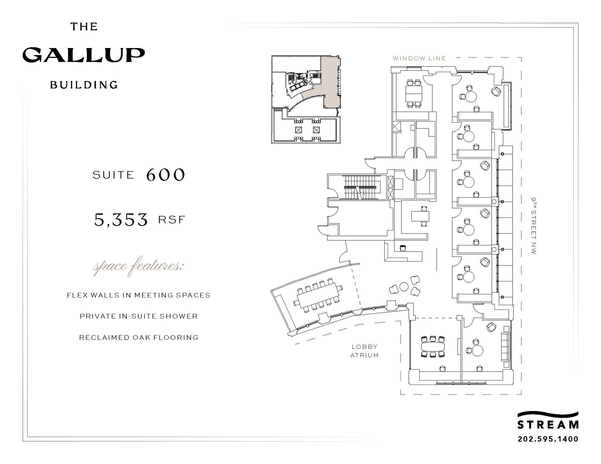 901 F St NW, Washington, DC en alquiler Plano de la planta- Imagen 1 de 1