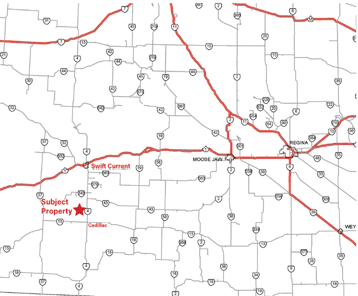 14 Rge 14 W3, Swift Current, SK en venta - Vista aérea - Imagen 3 de 3