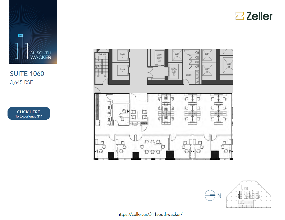 311 S Wacker Dr, Chicago, IL en alquiler Plano de la planta- Imagen 1 de 1