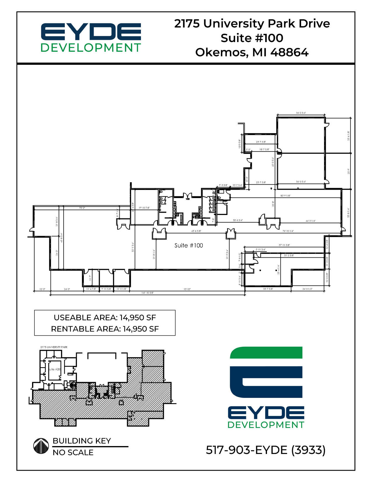 2175 University Park Dr, Okemos, MI en alquiler Plano de la planta- Imagen 1 de 1