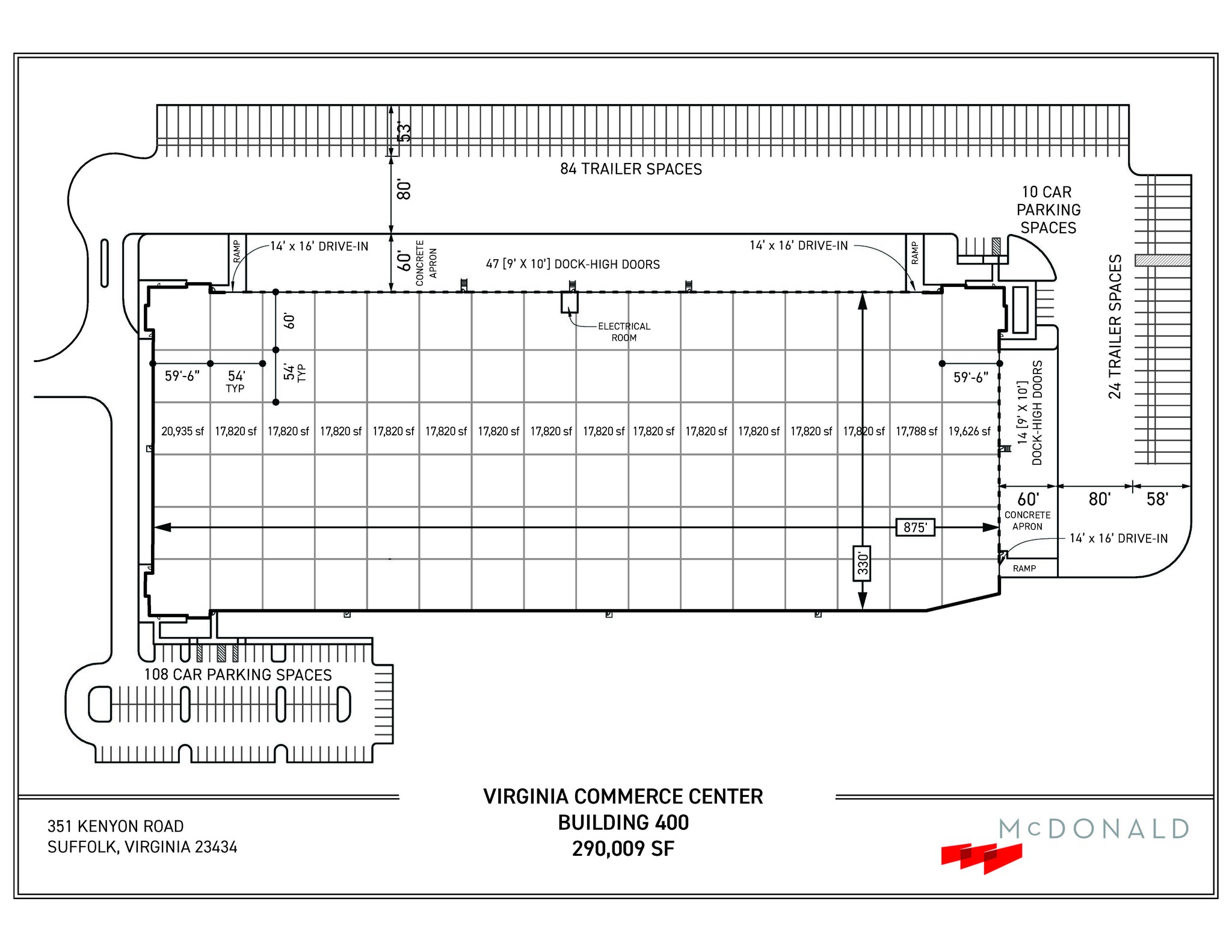 301 Kenyon Rd, Suffolk, VA en alquiler Plano de la planta- Imagen 1 de 1