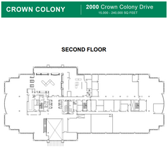 2000 Crown Colony Dr, Quincy, MA en alquiler Plano de la planta- Imagen 1 de 1