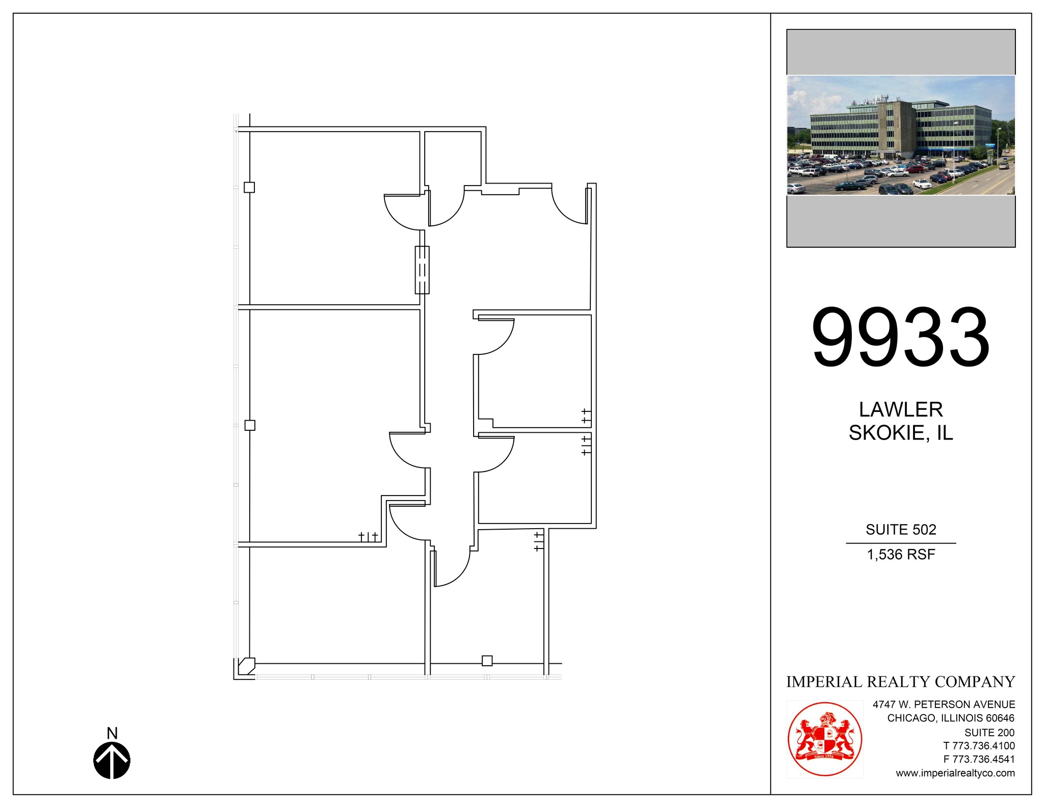 9933 Lawler Ave, Skokie, IL en alquiler Plano del sitio- Imagen 1 de 1