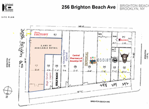 242-260 Brighton Beach Ave, Brooklyn, NY en alquiler Plano del sitio- Imagen 2 de 3