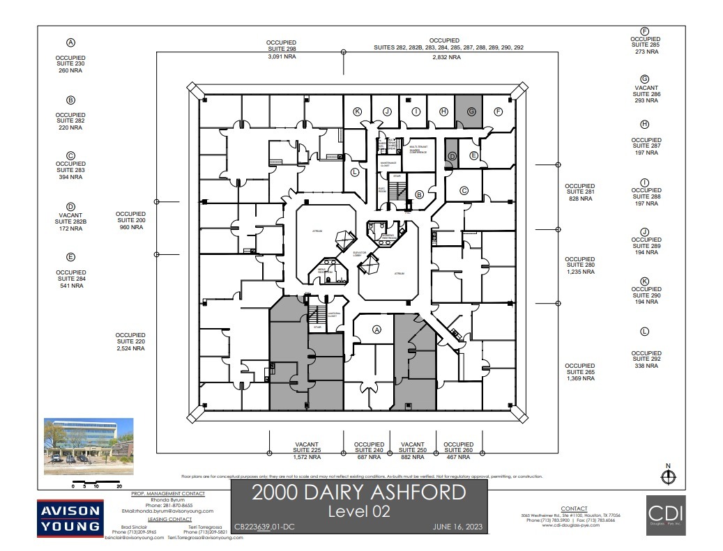 2000 S Dairy Ashford Rd, Houston, TX en alquiler Plano de la planta- Imagen 1 de 1