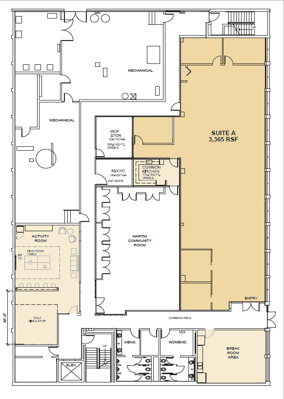 1111 Michigan Ave, East Lansing, MI en alquiler Plano de la planta- Imagen 1 de 2