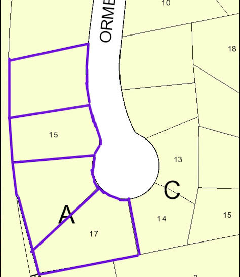 4 Adjacent Lots Totaling 1.032+/- AC cartera de 4 inmuebles en venta en LoopNet.es Plano de solar- Imagen 1 de 6