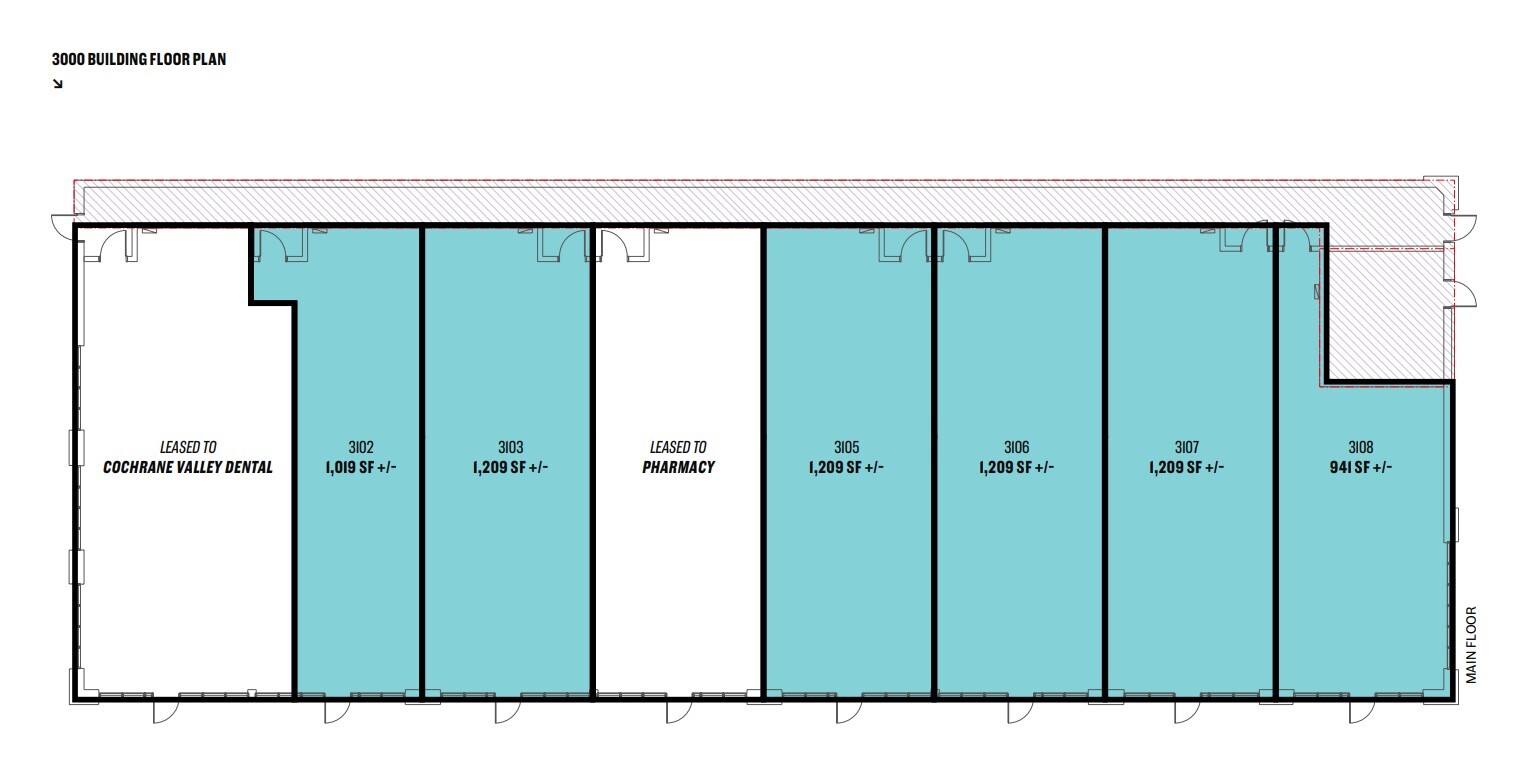 100 Horse Creek Rd, Cochrane, AB en alquiler Plano de la planta- Imagen 1 de 1