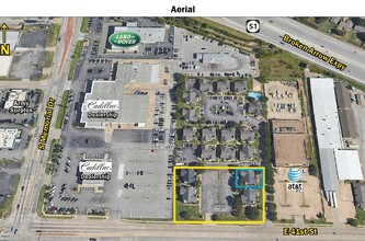 8175-8179 E 41st St, Tulsa, OK - VISTA AÉREA  vista de mapa