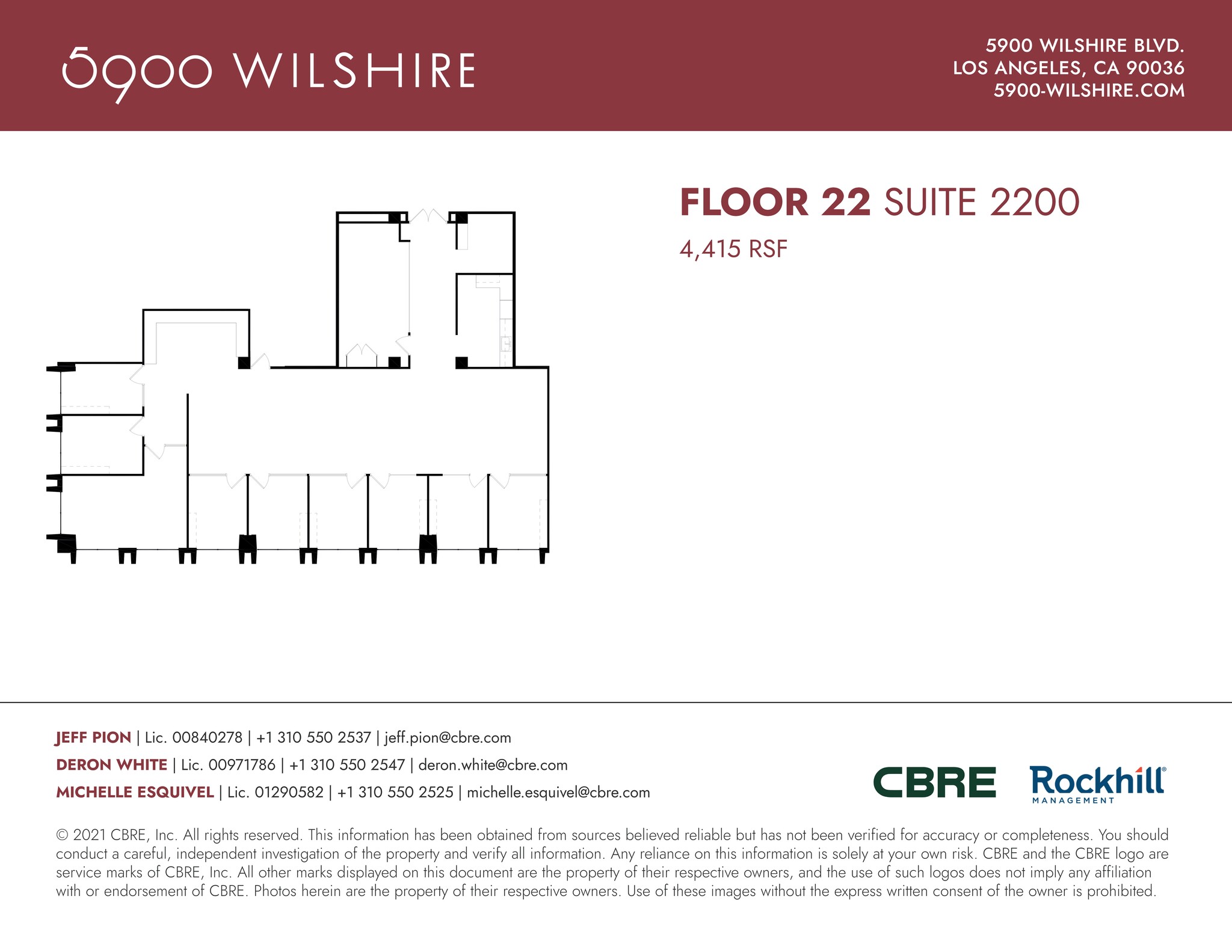 5900 Wilshire Blvd, Los Angeles, CA en alquiler Plano del sitio- Imagen 1 de 1