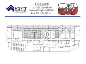 2458 Old Dorsett Rd, Maryland Heights, MO en alquiler Plano de la planta- Imagen 1 de 19