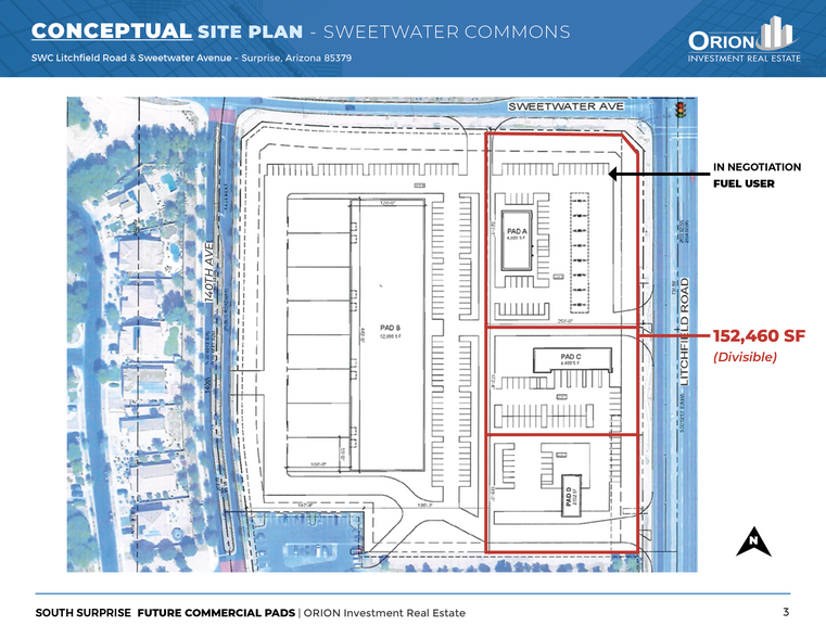 NWC Litchfield Rd & Catcus Rd, Surprise, AZ en venta - Plano del sitio - Imagen 3 de 7