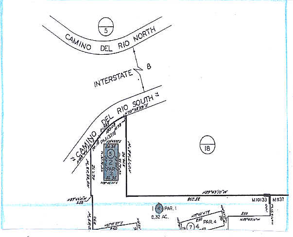 2515 Camino Del Rio S, San Diego, CA en alquiler - Plano de solar - Imagen 2 de 7