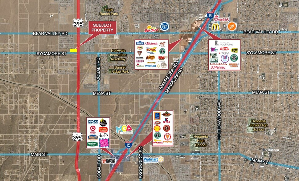 Hwy 395 & Sycamore St, Victorville, CA en venta - Foto principal - Imagen 1 de 1