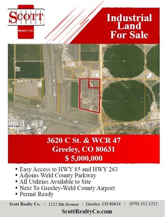 Más detalles para 3620 C St. & WCR 47, Greeley, CO - Terrenos en venta