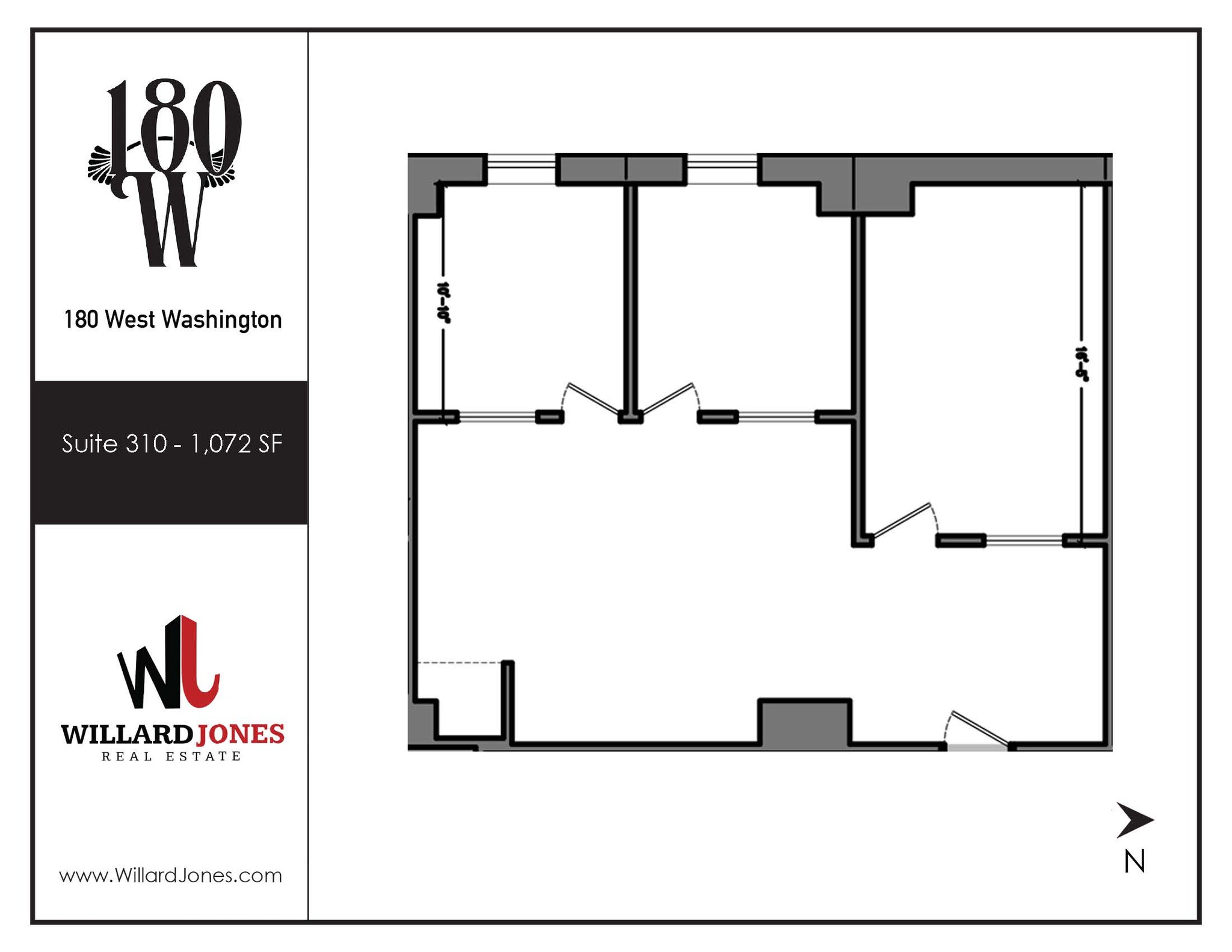 180 W Washington St, Chicago, IL en alquiler Plano de la planta- Imagen 1 de 1