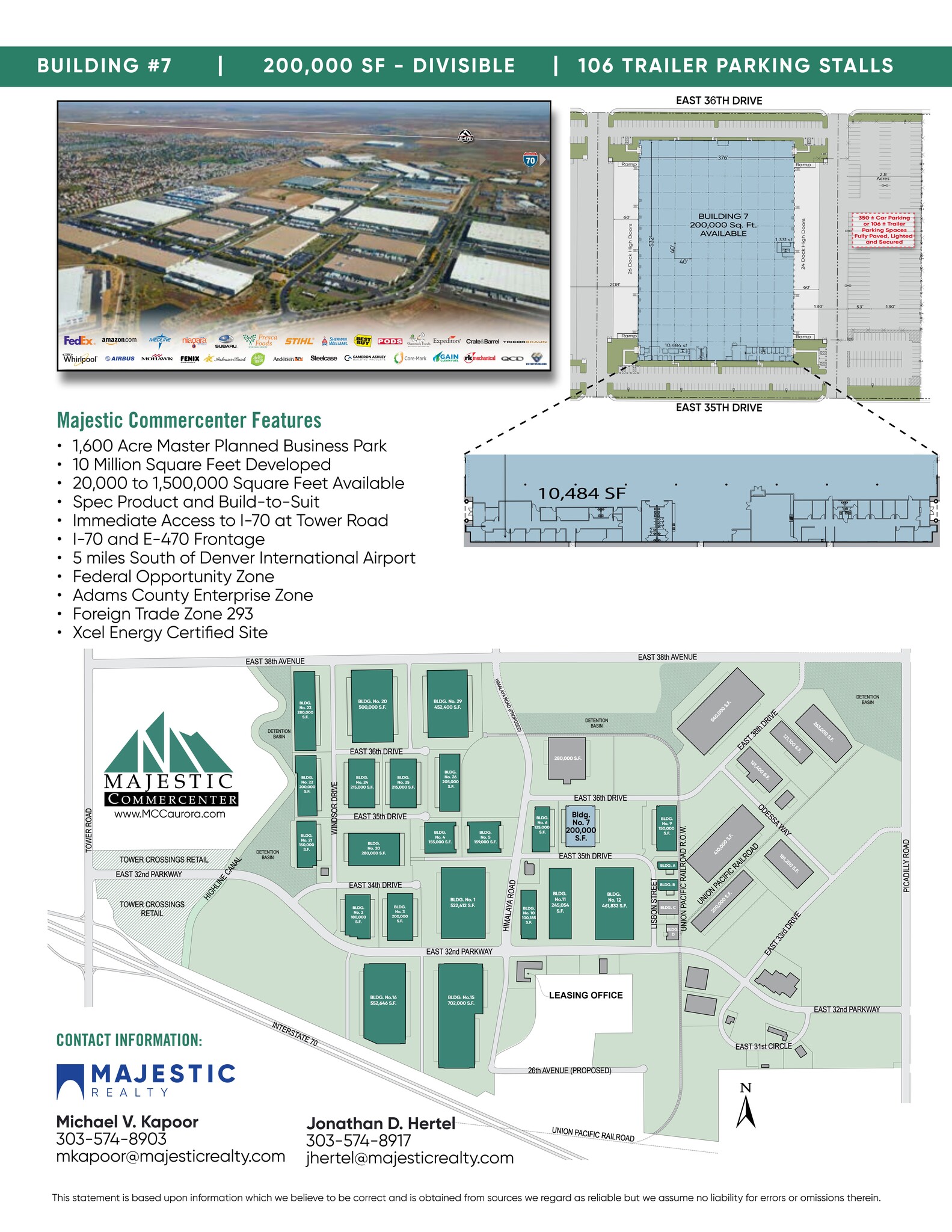 20321-20431 E 35th Dr, Aurora, CO en alquiler Plano del sitio- Imagen 1 de 1