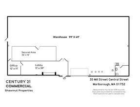 35 Mill Street Central, Marlborough, MA en alquiler Plano de la planta- Imagen 1 de 32