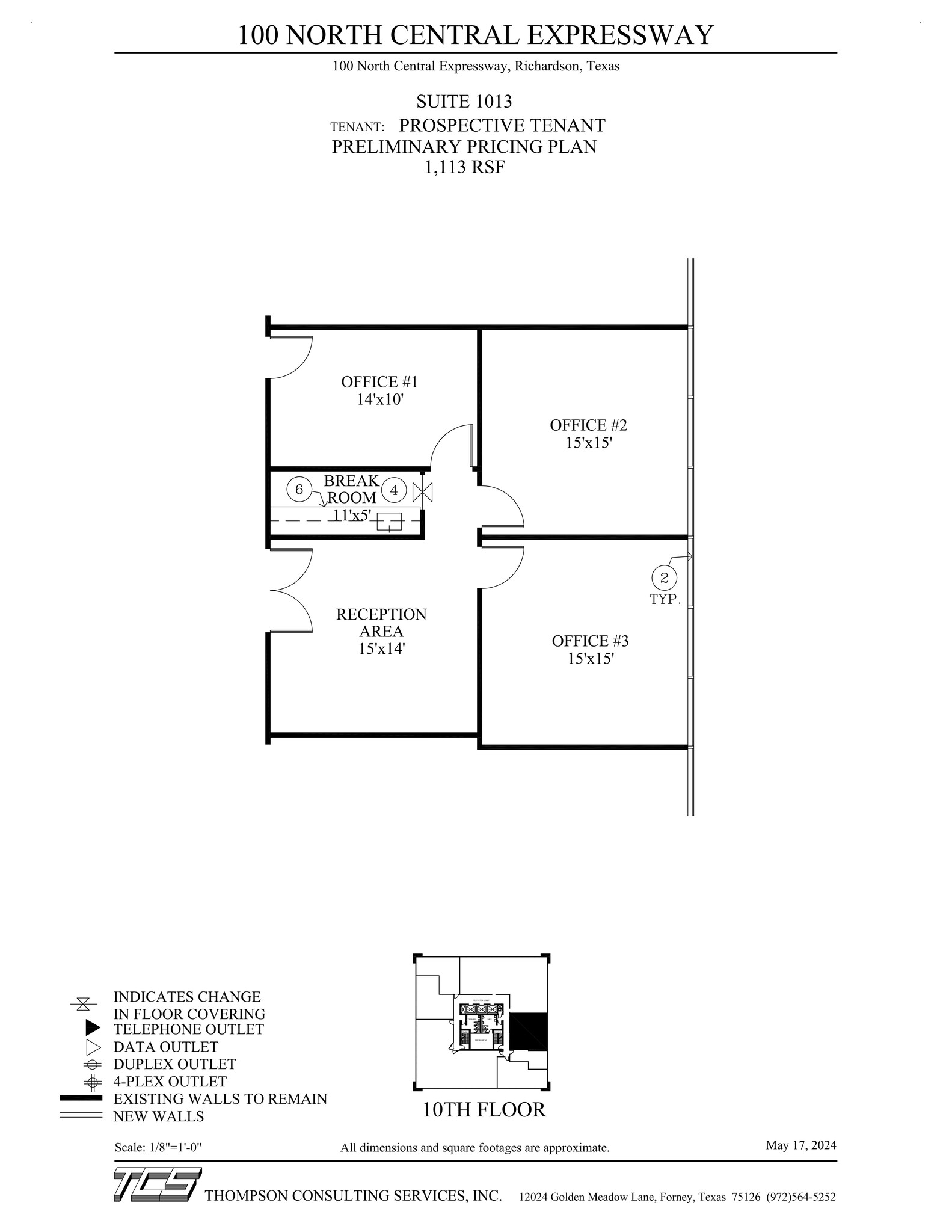 100 N Central Expy, Richardson, TX en alquiler Plano del sitio- Imagen 1 de 1