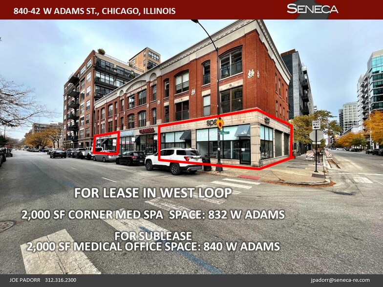 832-842 W Adams St, Chicago, IL en alquiler - Foto del edificio - Imagen 2 de 11