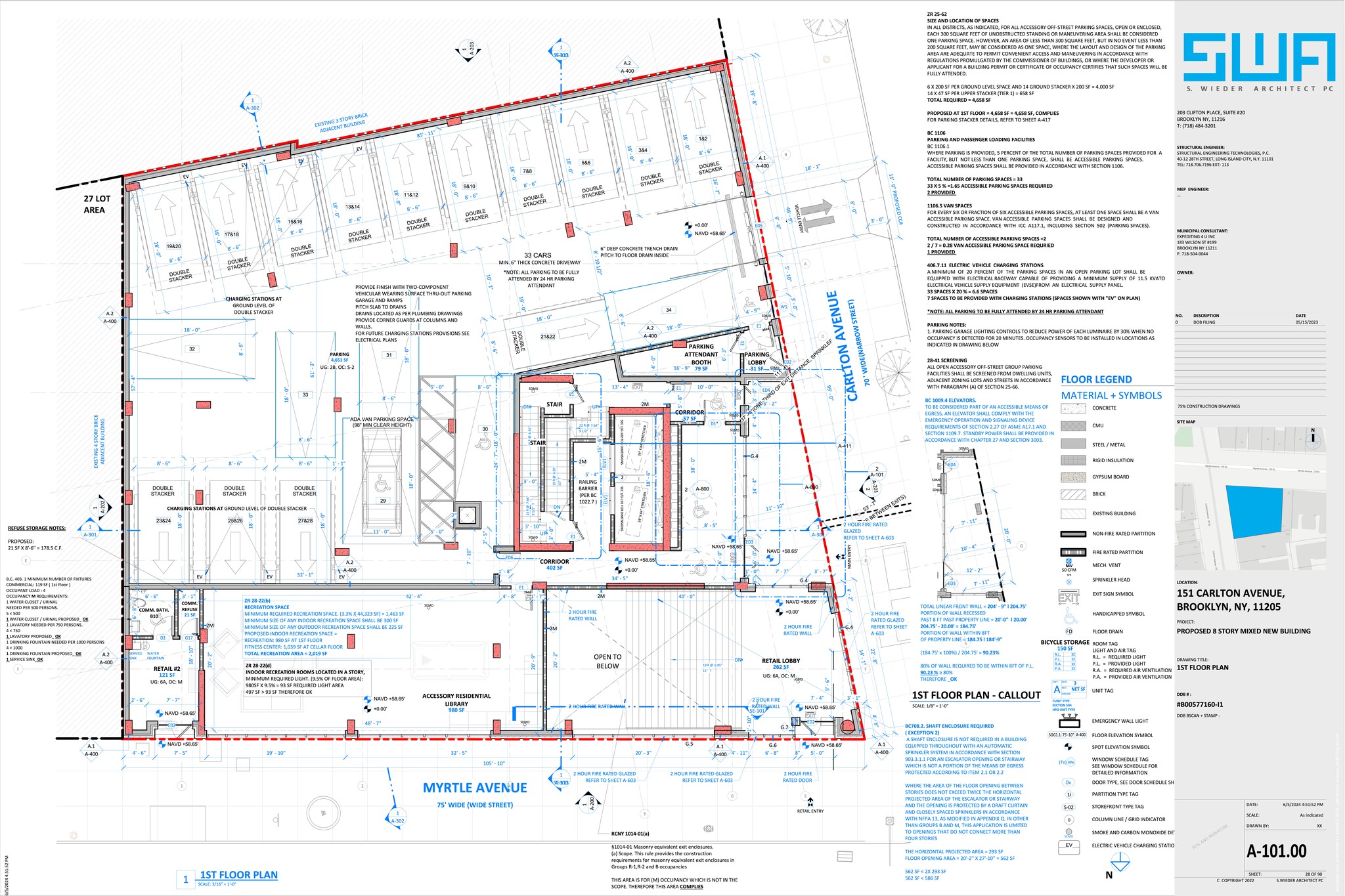 340 Myrtle Ave, Brooklyn, NY en alquiler Plano del sitio- Imagen 1 de 1