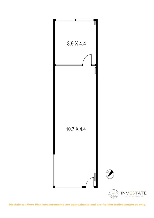 401 Docklands Drive, Docklands, VIC 3008 - Unidad 1218 - - Plano de la planta - Image 2 of 5