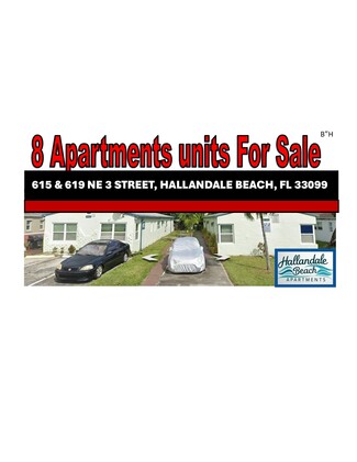 Más detalles para 615 & 619 NE 3 STREET, Hallandale Beach, FL - Edificios residenciales en venta