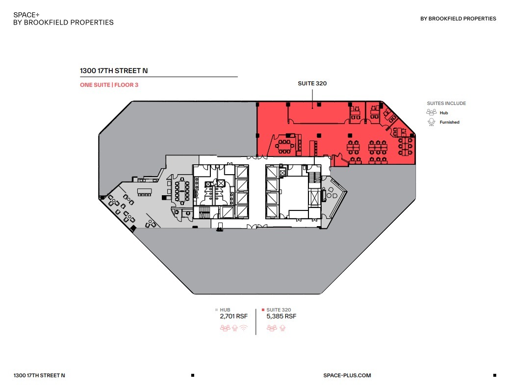 1300 N 17th St, Arlington, VA en alquiler Plano de la planta- Imagen 1 de 1