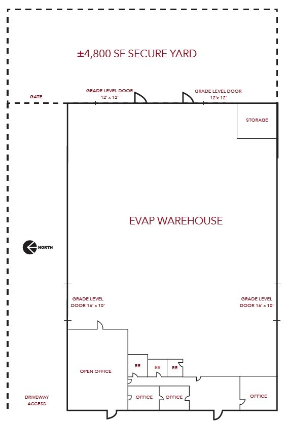 5611 S 24th St, Phoenix, AZ en alquiler Plano de la planta- Imagen 1 de 1