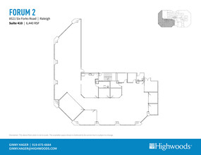 8521 Six Forks Rd, Raleigh, NC en alquiler Plano de la planta- Imagen 1 de 1