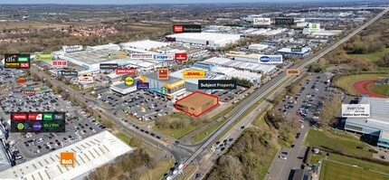 Crompton Close, Basildon, ESS - AÉREA vista de mapa