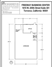 1815 W 205th St, Torrance, CA en alquiler Plano de la planta- Imagen 1 de 1