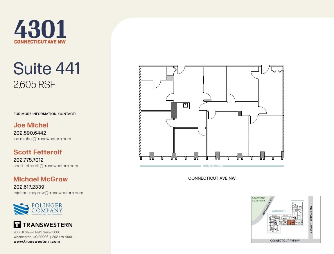 4301 Connecticut Ave NW, Washington, DC en alquiler Plano de la planta- Imagen 1 de 1